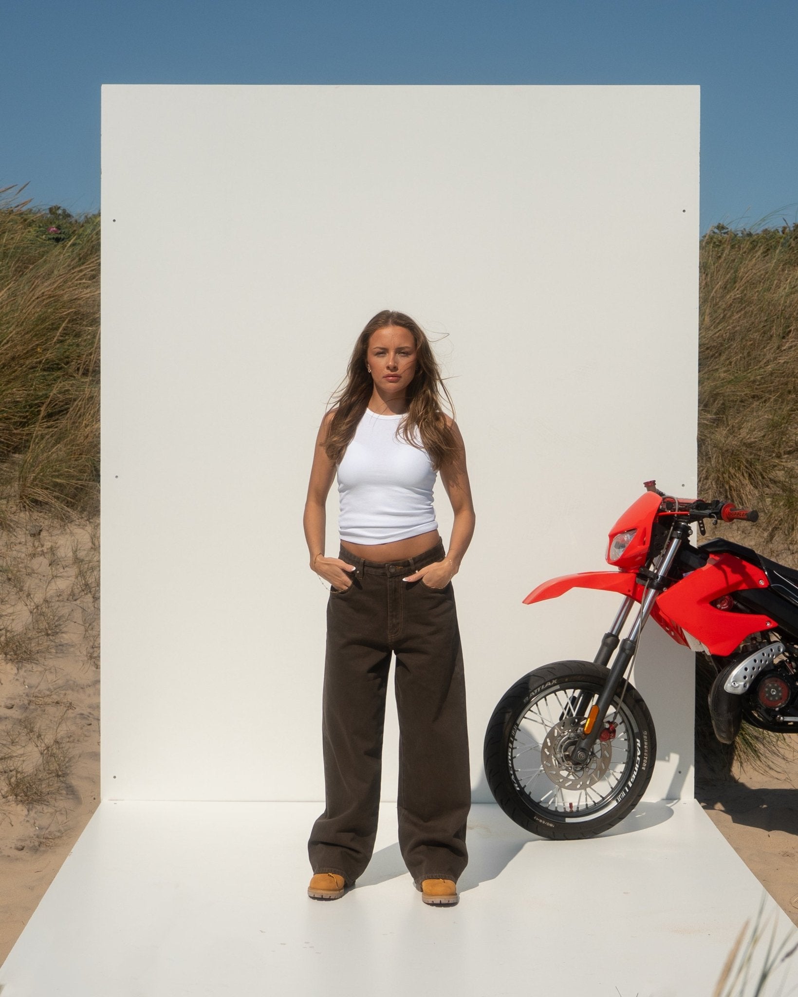 Baggy Denim Jeans Brown | Skagen - clothing.dk